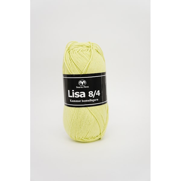 Svarta Fåret Lisa 8/4 Garn Bomull 50 g limegrønn 82