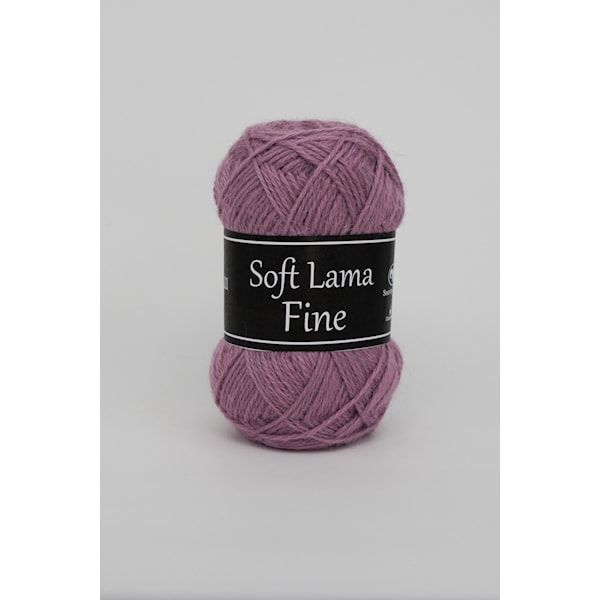 Svarta Fåret Soft Lama Fine Garn Babylama 50g lila 961