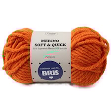 Adlibris BRIS Merino Soft & Quick Garn Ullmix 150g Pumpkin A163