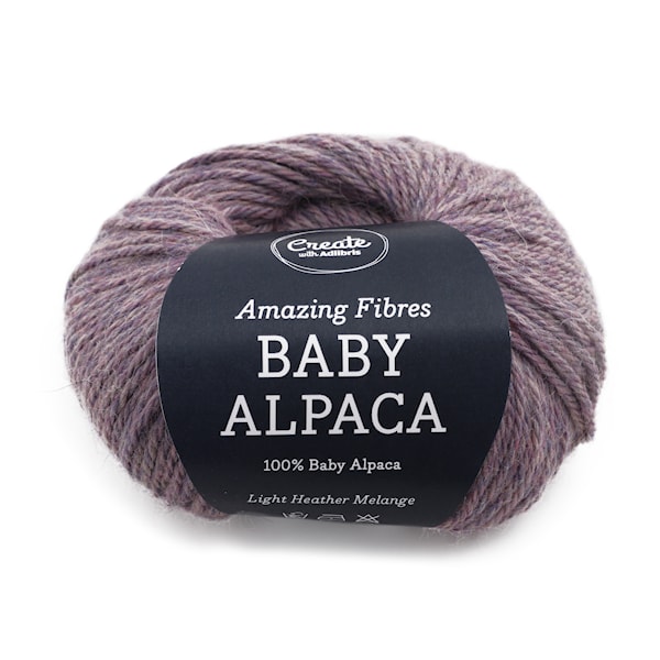 Adlibris Baby Alpaca 50g Light Heather Melange A252