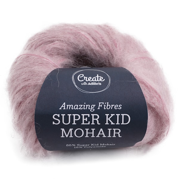 Adlibris Super Kid Mohair 25g Dusty Pink A565