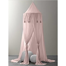 Sänghimmel med girlang, Rosa, VaniMeli