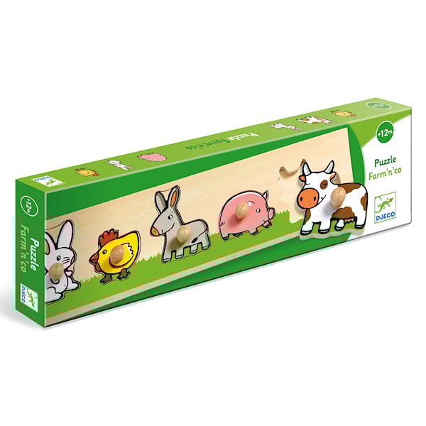 Knop Puslespil Bondegård