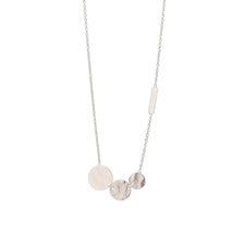 Bud To Rose, Bermuda Kort Halskjede, Sølv