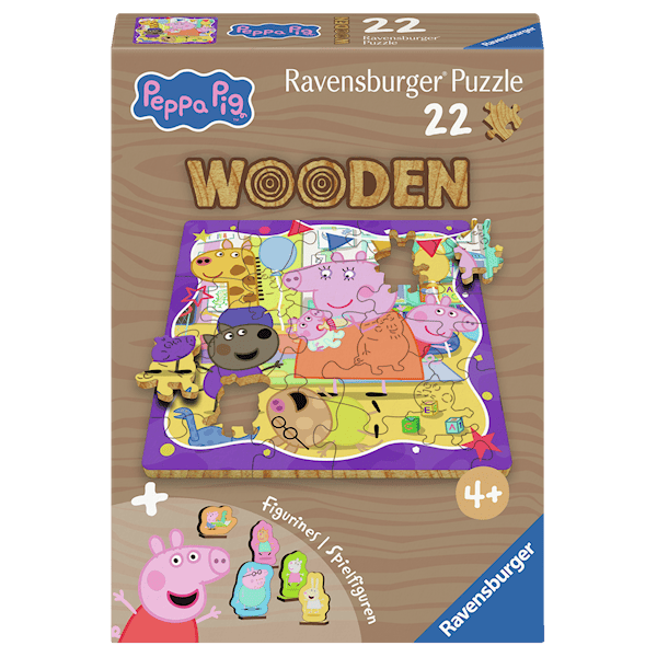 Greta Gris Träpussel 22 Bitar Ravensburger