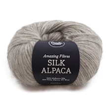 Adlibris Silk & Baby Alpaca, 50 g, Pearl Grey A193