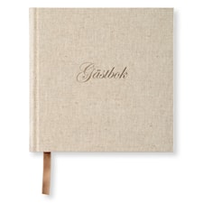 Gästbok 185 x 185 Rough Linen Paperstyle