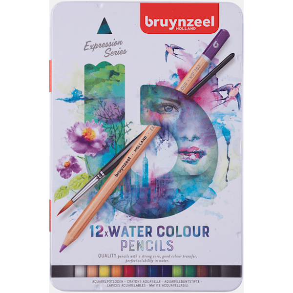 Bruynzeel Expression Akvarellpennor 12-set