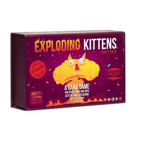 Exploding Kittens Party Pack Ed. (SE/FI/NO/DK/EN)