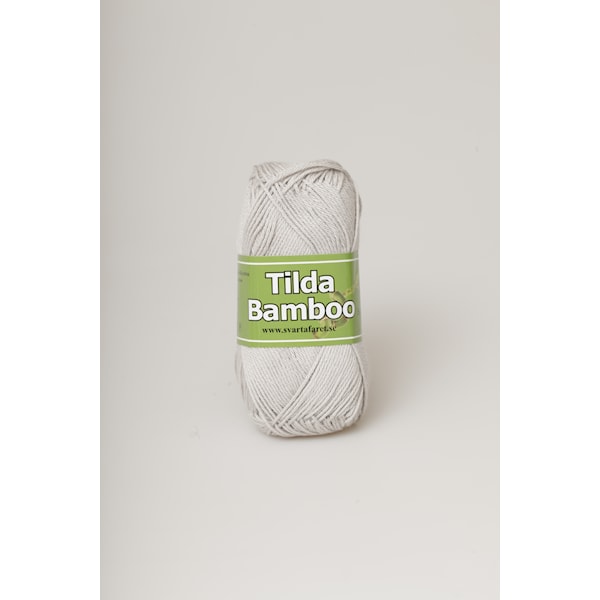 Svarta Fåret Tilda Bamboo Garn Bomull/Bambu 50g Ljusgrå 12