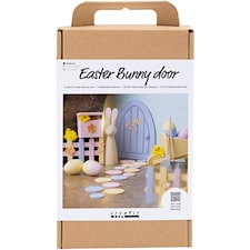 DIY Kit Påskeharedør, pastellfarger, 1 pk.