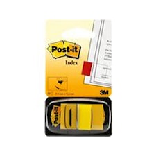 Index POST-IT 25x43 mm gul