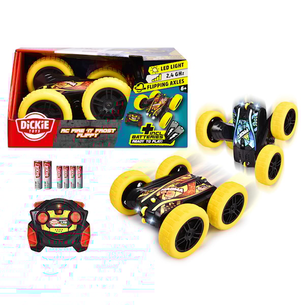Dickie Fire'N Frost Flippy Radiostyrt Bil, 16 cm