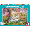 Pussel Blommor och unicorn 150 bitar, Schmidt