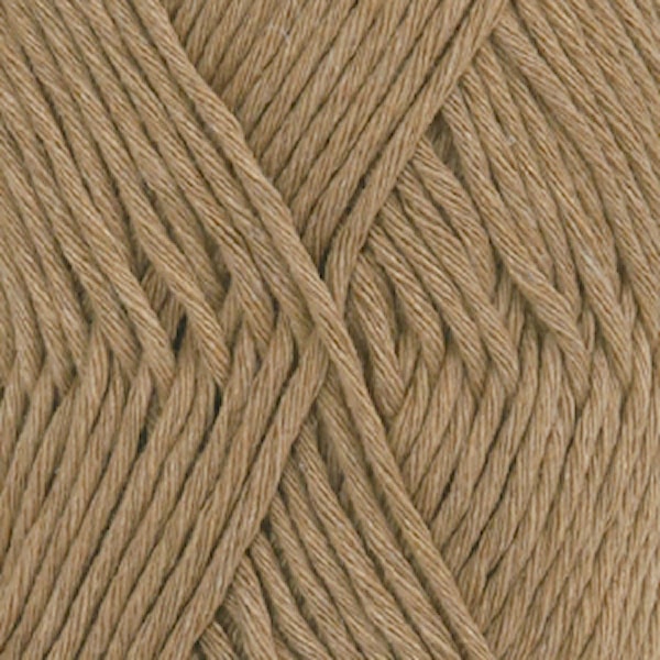 Drops, Cotton Light Uni Colour, Garn, Bomullmiks, 50 g, Brun 22