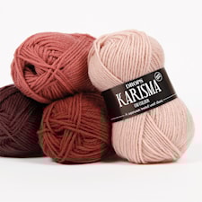 Karisma Uni Colour Ullgarn 50 g Mørk Rosa (81) Drops