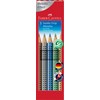 Akvarellfärgpenna Grip Jumbo 5p Metallicfärger, Faber-Castell