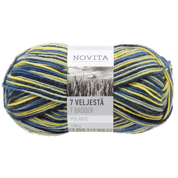 Novita 7 Bröder Polaris Garn Ullmix 100 g, konstellation 821