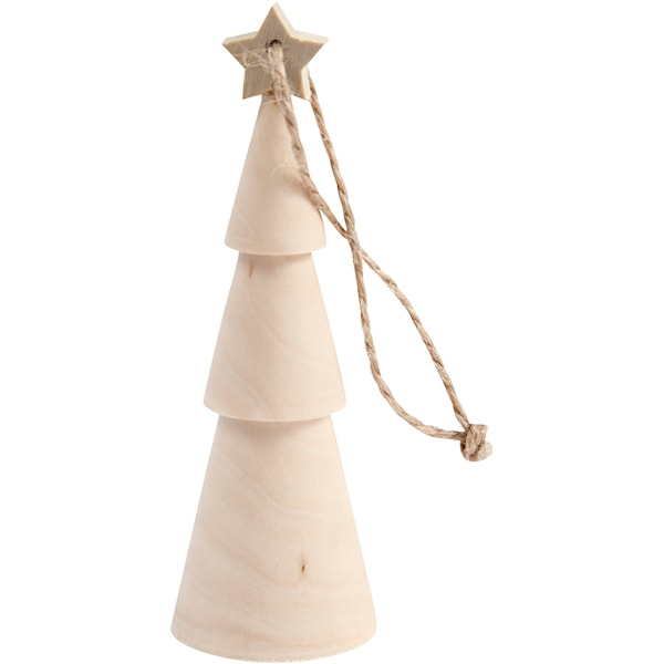 Juletre, H: 9 cm, 1 stk.