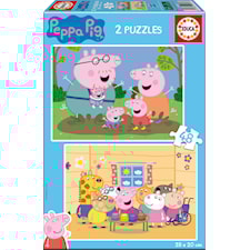 Pussel Peppa Pig 2x48 bitar, Educa