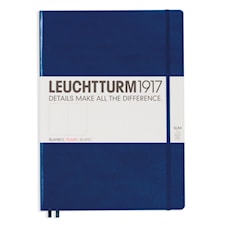 Anteckningsbok Leuchtturm1917 A4+ Slim Hard navy 121 p. plain