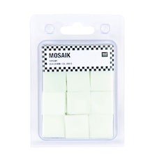 Mosaiikkilaatta, Tiffany, smaragdi, 10 x 10 mm