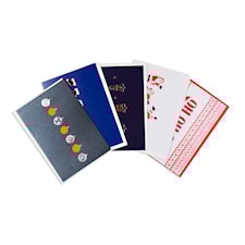 Julkort Moderna, dubbla kort inkl kuvert 10-pack