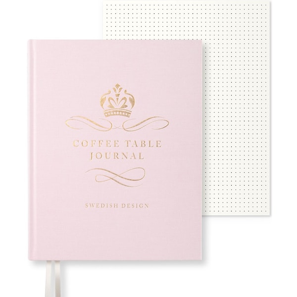 Coffe Table Journal Royal 25,5 x 20 cm Dusty Rose 256 sider Paperstyle