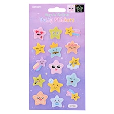 Pörröiset tähti-tarrat hohtavat pimeässä 1 arkki Suntoy