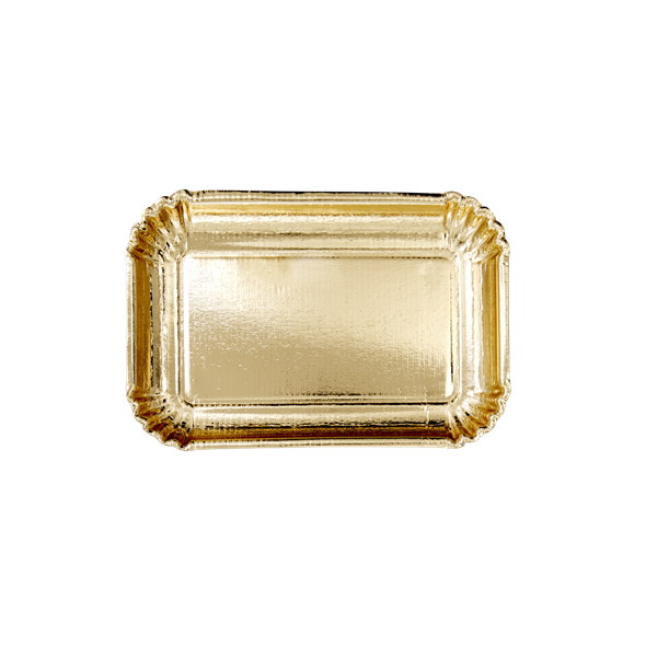 Rice Papperstallrikar 6-pack 16.5x24 cm Guld (guld) - tallrikar & skålar Rice Papperstallrikar 6-pack 16.5x24 cm Guld (guld) - tallrikar & skålar