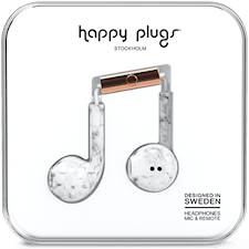 HAPPY PLUGS EARBUD PLUS WHITE MARBLE