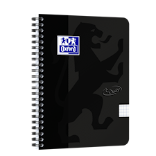 Anteckningsbok Soft Touch A5+ Rutat Svart Oxford