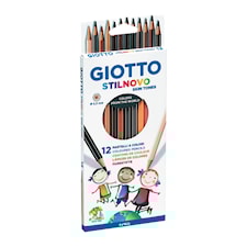 Fargeblyanter Skin Tones 12 stk. Stilnovo Giotto