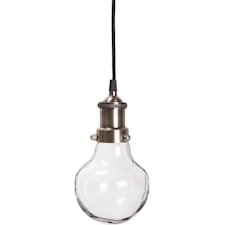 Ib Laursen Glaslampa Metall/Glas H: 24 cm D: 13 cm Antiksilver