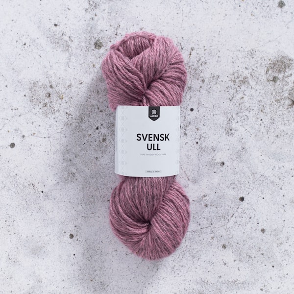 Svensk Ull 3 tr 100 g Mårbacka Pink Järbo