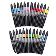 Promarker -sarja 24 kpl "Arts & Illustration" merkkauskynää käytännöllisessä laukussa Winsor & Newton