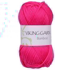 Bamboo Garn Bomullsmix 50 g Rosa 664 Viking Garn