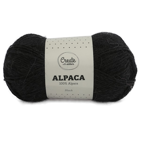 Adlibris Alpakkalanka 50g Black A004