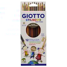 Färgpennor 12-p Skintones, Giotto Stilnovo