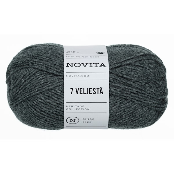 Kuva tulossa: 7 Veljestä Lanka Villasekoite 100 g grafiitti 044 Novita