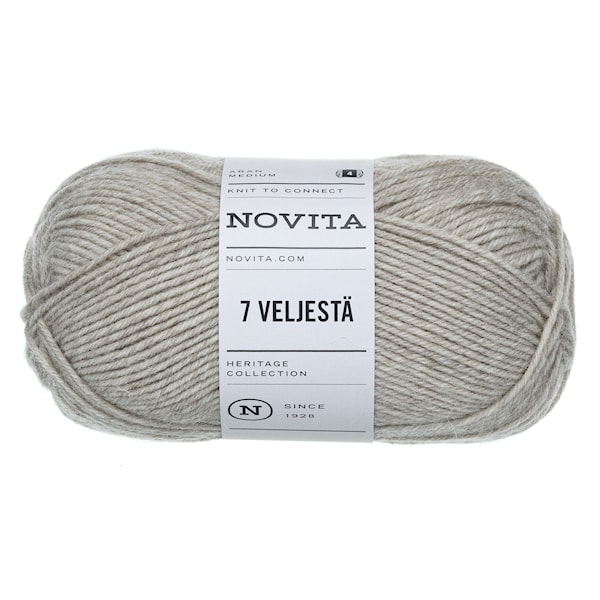 7 Brødre Garn Ullmiks 100 g sand 060 Novita