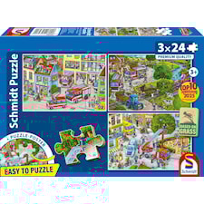 Palokunta Lasten Palapeli 3 X 24 Palaa Schmidt