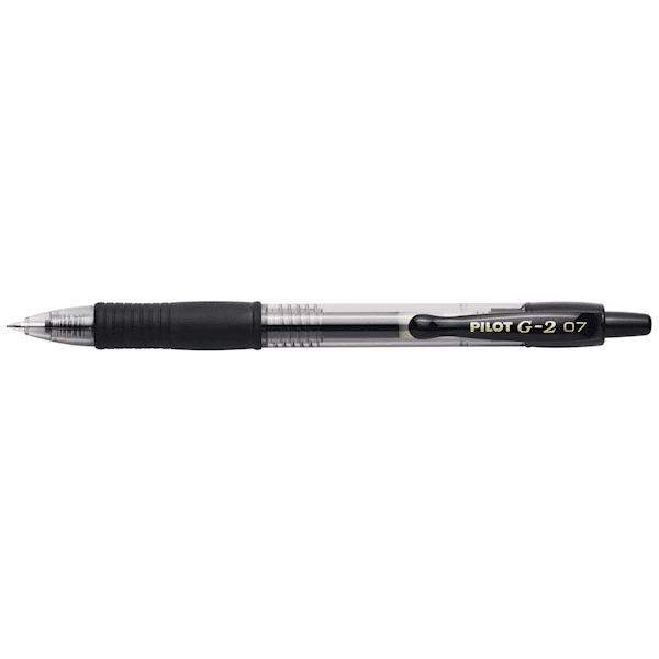 Gelkulpenna G-2 0,7, Svart, Pilot