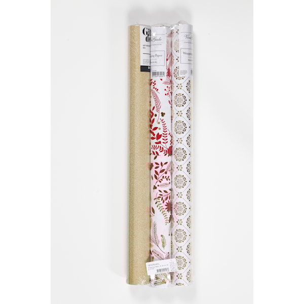 Presentpapper, B: 50 cm, 80 g, 3rullar