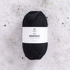 Fin Merino 50g Black Raven (01) Järbo