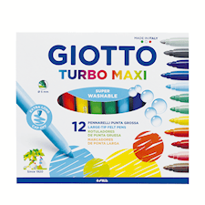 Tussikynät Maxi 12 kpl vesipohjaisia, Giotto Turbo Maxi