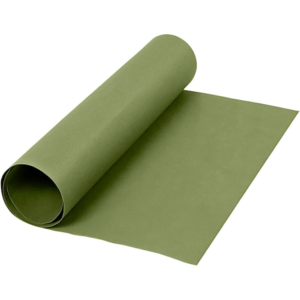 Lærpapir, B: 50 cm, ensfarget, 350 g, grønn, 1 m/ 1 rl.