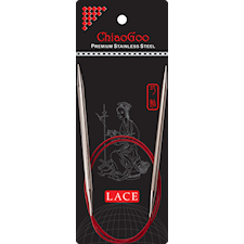 SS Red Lace Circular Rundsticka 60 cm/3 mm Chiaogoo