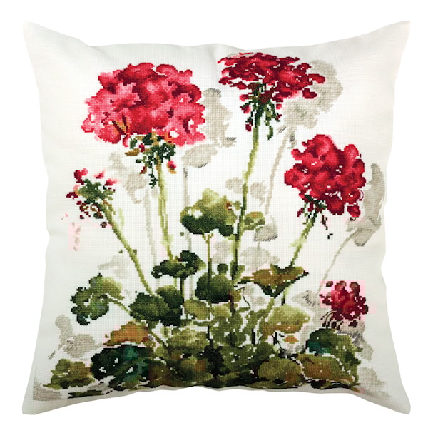 Putetrekk med blomstermønster 40x40 cm RTO