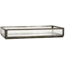 Ib Laursen Glasfat Glas/Metall L: 18,5 cm B: 10 cm H: 3 cm Svart